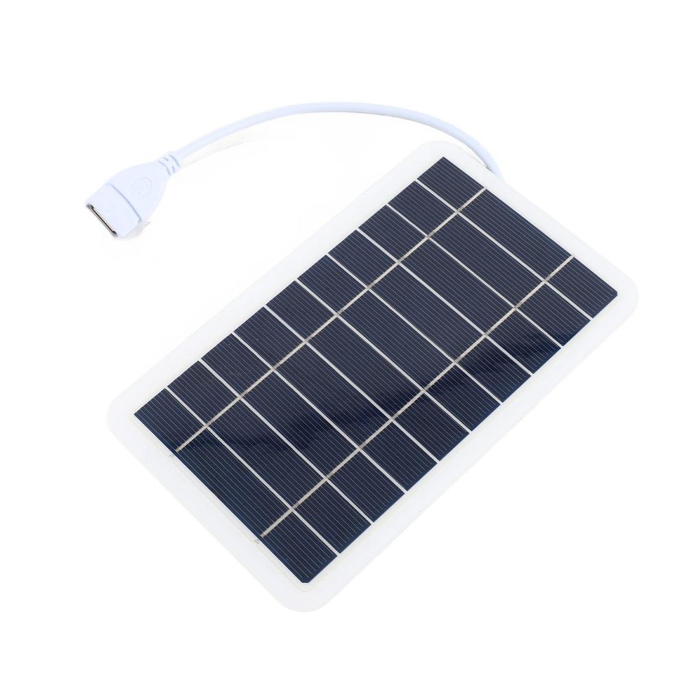 5V 2W Solar Panel High Efficiency Solar Cell Panel Durable USB Solar Charger Outdoor Use