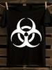 Biohazard Symbol T-Shirt Mens Tshirt Womens Tshirts with Letters Print Short Sleeves T-Shirt Casual Street Tee Shirt Top