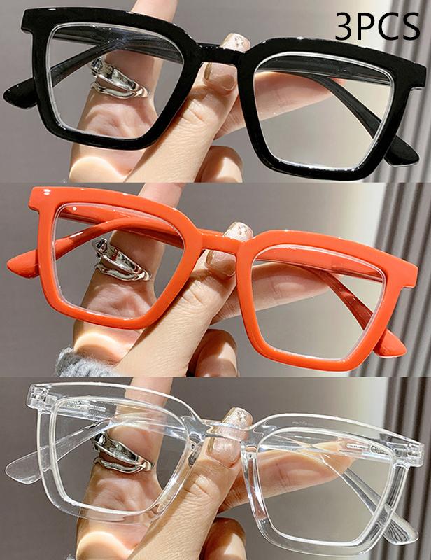 1/2/3PCS Anti-blue Light Reading Glasses Square Frame Women Small Frame Blue Light Blocking Glasses 2209