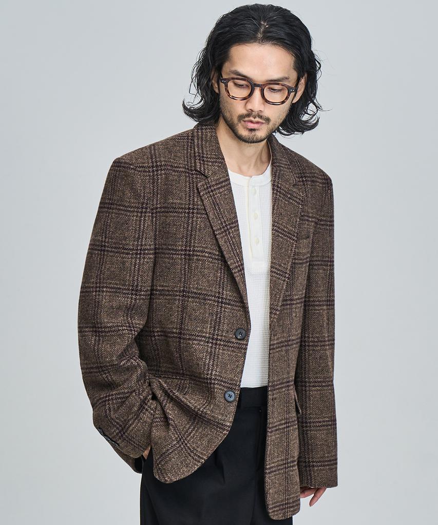 Prairie Wool Check Oversized Blazer (Glen Check)