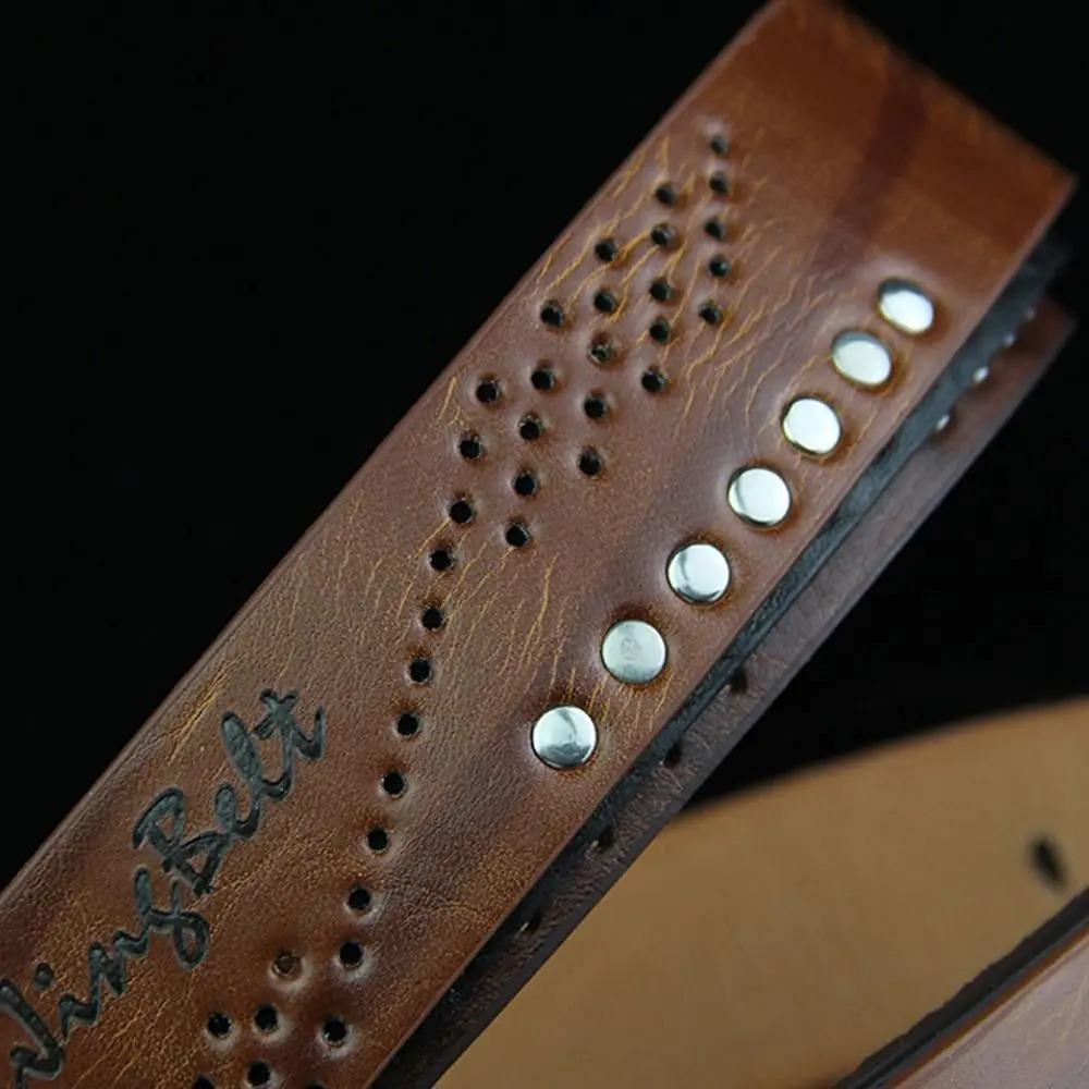 Genuine Leather Men's Belt Luxury High Quality Classic Buckle Business Cowboy Vintage Waistband Alloy Belts