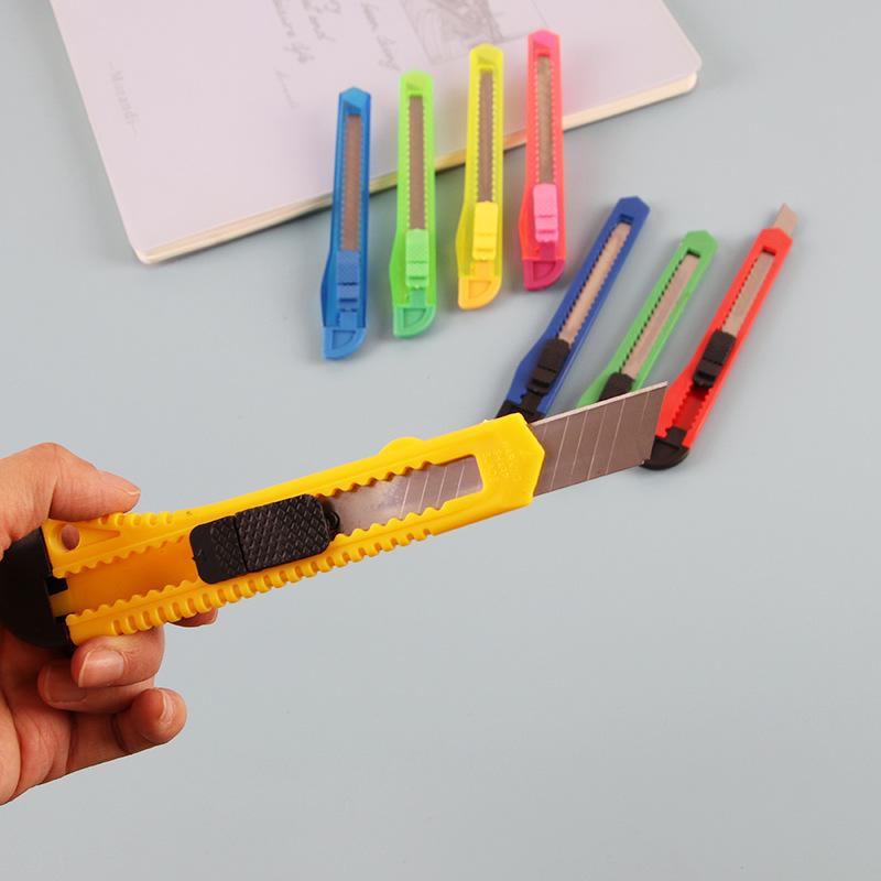 Compact Office Stationery Knife - Manual Paper Cutter for Carton Opening