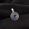 London Blue Topaz Gemstone Jewelry, 925 Solid Sterling Silver Pendant, Handmade Bohemian Pendant For Gift