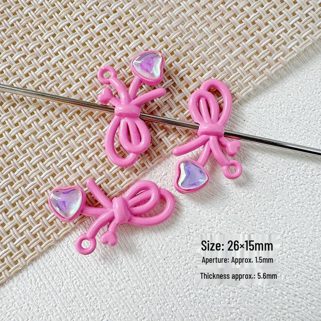 Macaron Color Bow Beads: DIY Bracelet Necklace Hair Accessories