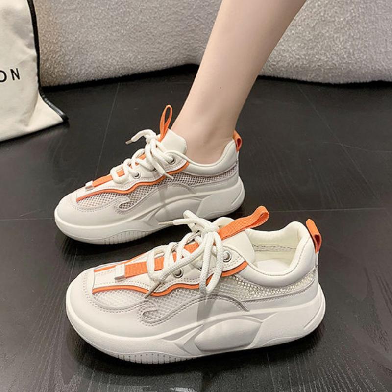 

Trends 2025 Women s Mesh Breathable Dad Shoes Aesthetic Casual Y2k Korean Fashion Summer High on Platform Sports Ladies Footwear 40