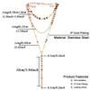 Stainless Steel Sexy Multilayer Sequins Chain Tassel Crystal Pendant Necklace For Woman Y Shape Disc Choker Necklace