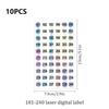 10Pcs Waterproof Nail Polish Number Label Stickers Easy To Read Marking Tool for Beginner DIY Nail Art Color Classification