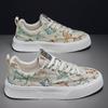 New Sneakers Casual Mens Designer Ethnic Style Board Shoes Fashion Fabric Breathable Increased Internal Flat Platform Shoes38-48