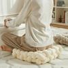 Knotted Square Cushion Nordic Aesthetic Stuffed Pillow Office Chair Decorative Plush Pillow Sleeping Back Knot Hand-made Cushion