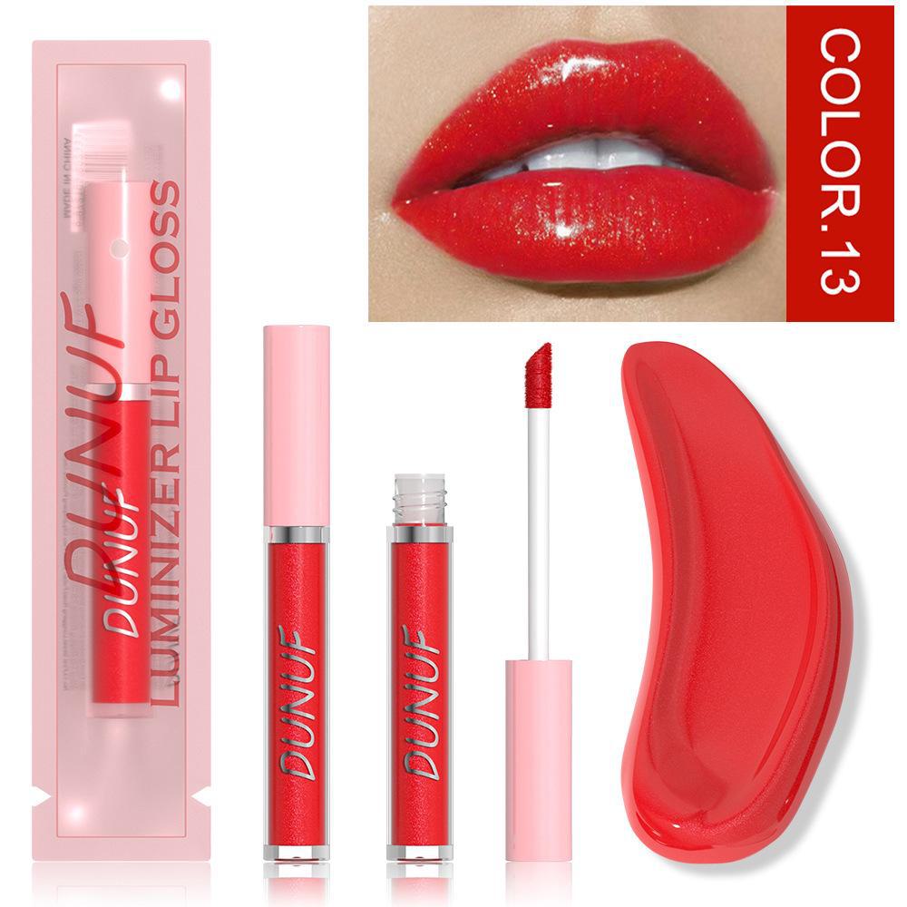 DUNUF 16-Color Moisturizing Mirror Lip Gloss – Easy To Apply, Cross-Border Trade Focused