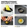 2/4pcs Omelette Fried Egg Shaper Stainless Steel Egg Rings Portable Frying Eggs Cooker  Home