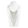 Vintage Inspired Layering Fringe Necklace Lightweight Iron Chain Offering Comfort For Extended Wear Handwoven Design