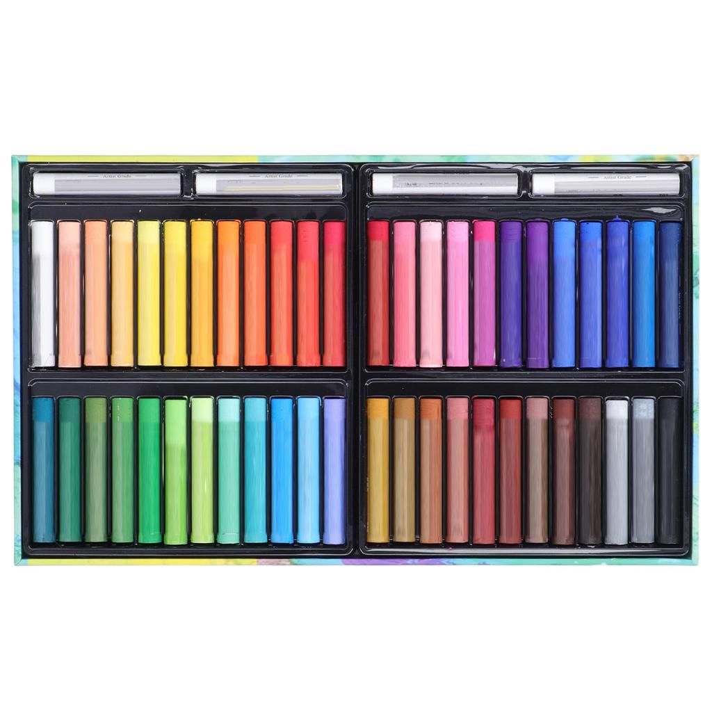 52Pcs Oil Pastel Set Rich Bright Colors Unique Texture Write Smoothly Strong Adhesion Pastels Art