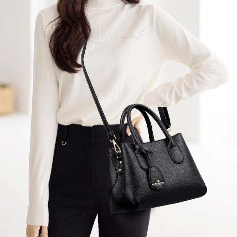 Women's Bag Fashion Commuter Middle-aged Mother Portable Tote Bag Large Capacity Messenger Women's Bag