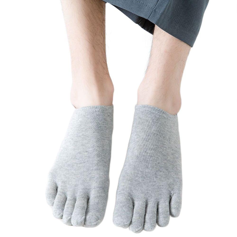 Cotton Men's Five Toe Socks Anti-skid Five Finger Invisible Socks Fashion   Men
