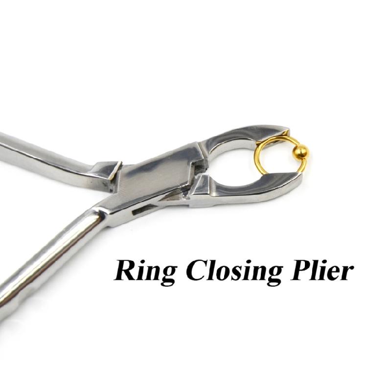 Stainless Steel Piercing Plier Jewelry Body Nose Ear Lip Rings Puncture Tool