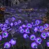LED Solar Halloween Augapfel Lichterkette – Festliche Glühwürmchen Geist Dekoration