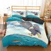 Eagle Duvet Cover Animal Bedding Set Queen King Size For Kids Teens Adults White Black Wildlife 2/3pcs Polyester Quilt Cover