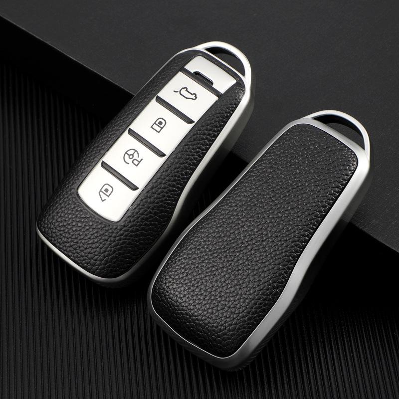 2019 Xiaopeng G3 Car Key Cover: Premium Leather Texture, Full Coverage, Anti-Drop Protection for Men and Women