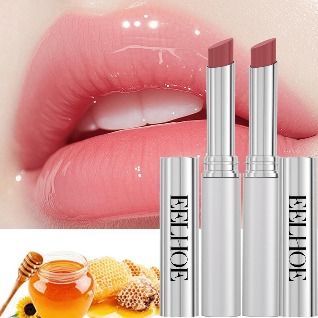 1Pc HONEY LIPSTICK TINTED LIP BALM. Reduce Lip Wrinkles, Prevent Peeling And Cracking. Moisturizing