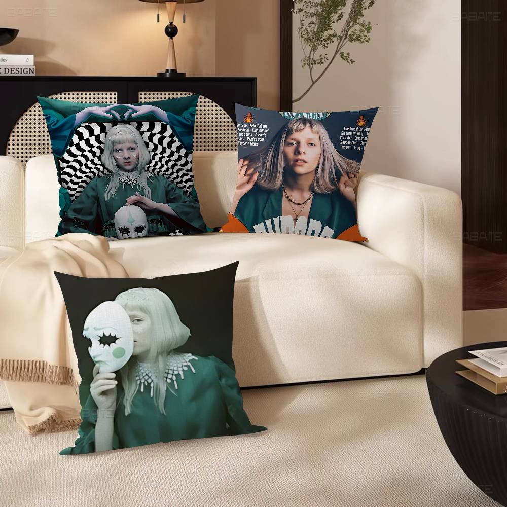 Hot Singer A-Aurora A-Aksnes Pillow Cover Sofa Cushion Cover Home Room Decoration Children Gift