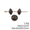 Small Hole Alloy Spacer Beads Multi Pattern Antique Metal Loose Beads For DIY Jewelry Bracelet Making For