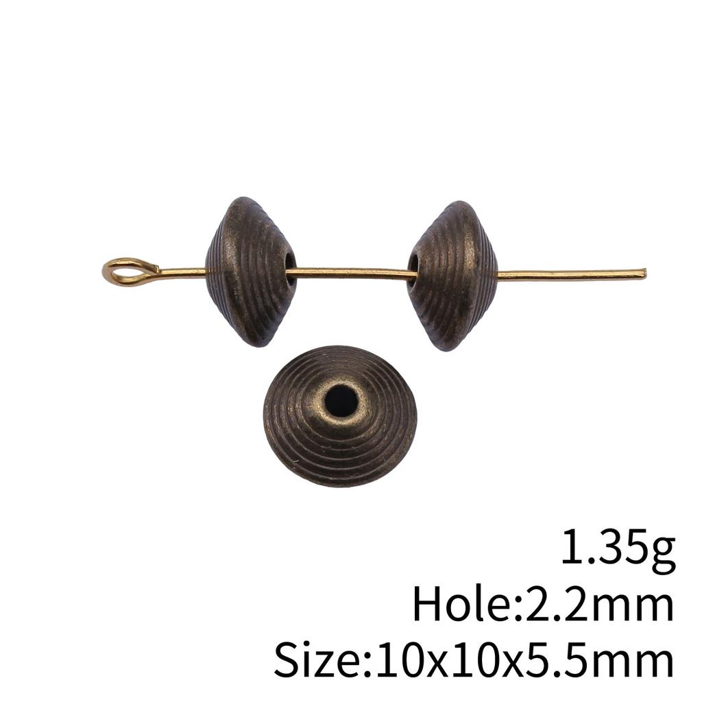 Small Hole Alloy Spacer Beads Multi Pattern Antique Metal Loose Beads For DIY Jewelry Bracelet Making For