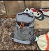 Mountain Range Nylon Drawstring Backpack For Casual Travel And Hiking