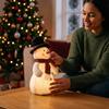 Snowman Santa Christmas Night Light Glowing Plush Decoration for Desktop Window Holiday Festive