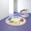 Cartoon Cute Animal Round Carpet Children Room Bedroom Bedside Fluffy Soft Carpets  New Thickened Soft Sofa Anti Slip Rug