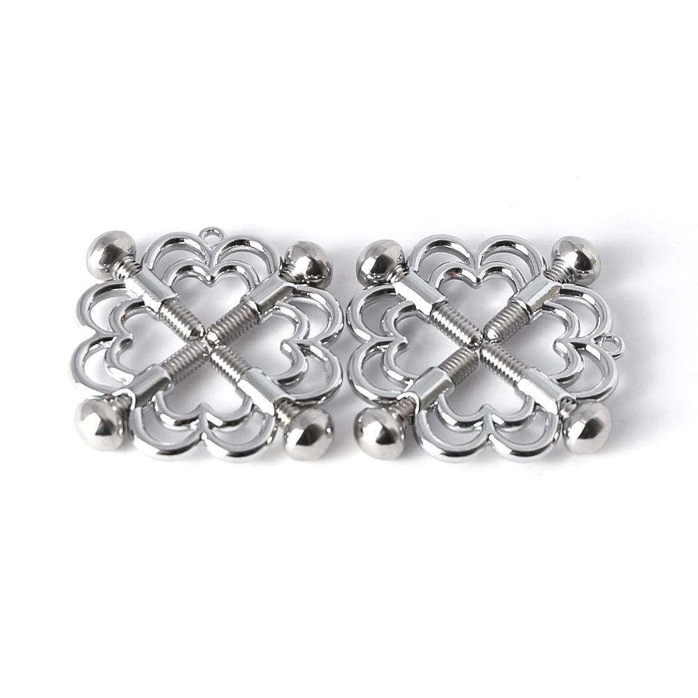 Adjustable Sex Breast Nipple Clamp Clips Silver Chain Nipple Clip Nipple clips breast BDSM Bondage Restraint Fetish sex toy