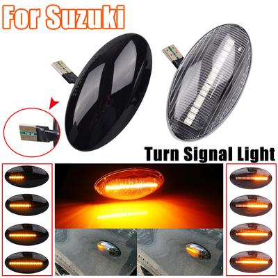 2 Stück LED Dynamischer Seitenblinker Blinker Sequentielles Blinklicht Gelber Blinker für Suzuki Swift Jimmy Vitara SX4 Alto