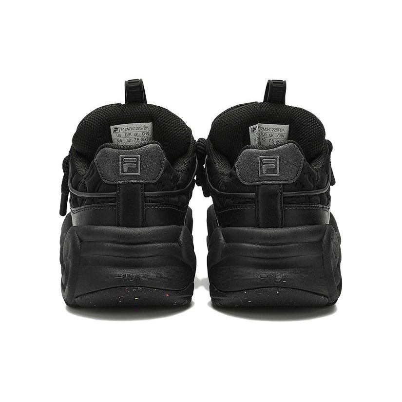 Fila Brook Modern Thick Sole Comfortable Versatile Low Top Casual Shoes Men Sneaker Black F12M341225FBK