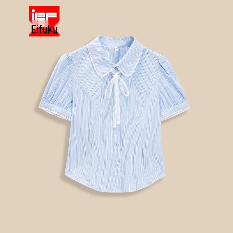 Летняя полосатая рубашка в корейском стиле IEF 2026 L