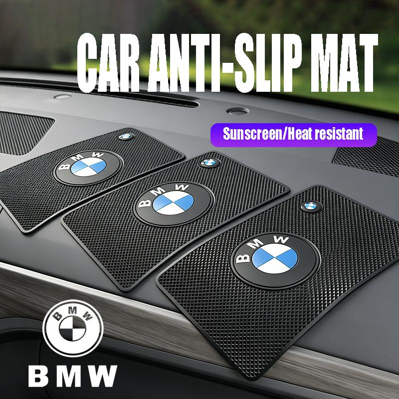 NNEJ4 For BMW X1 X2 X3 X5 X4 X6 X7 iX3 F20 F10 F07 E70 E46 E9 Silicone Car Interior Sunscreen And Anti Slip Pad Decoration Keychain