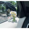 Car'S Mounted Bunny Smelling Floral Fragrance Healing Ornament Console Romantic Fantastic Auto Center Decoration Accessories