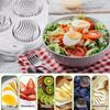1/2Pcs Egg Cutting Tool Quick Clean Triple-Slice Mode Horizontal/Vertical Food Slicer Perfect Boiled Egg Slices Maker