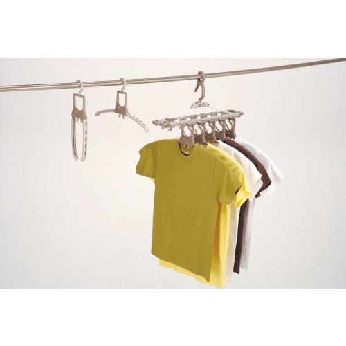 Twin Mall Laundry Drying Rack, Aluminum, Stretchable, 7-Row Gar, TA-7