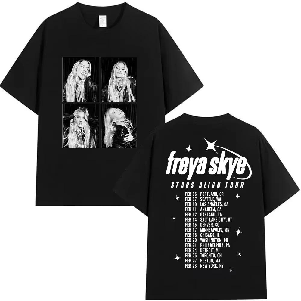 2026 Summer Bestseller Singer Freya Skye Retro Casual Trendy Unisexs Short Sleeve TShirt Loose Breathable Women And Unisex TShirt