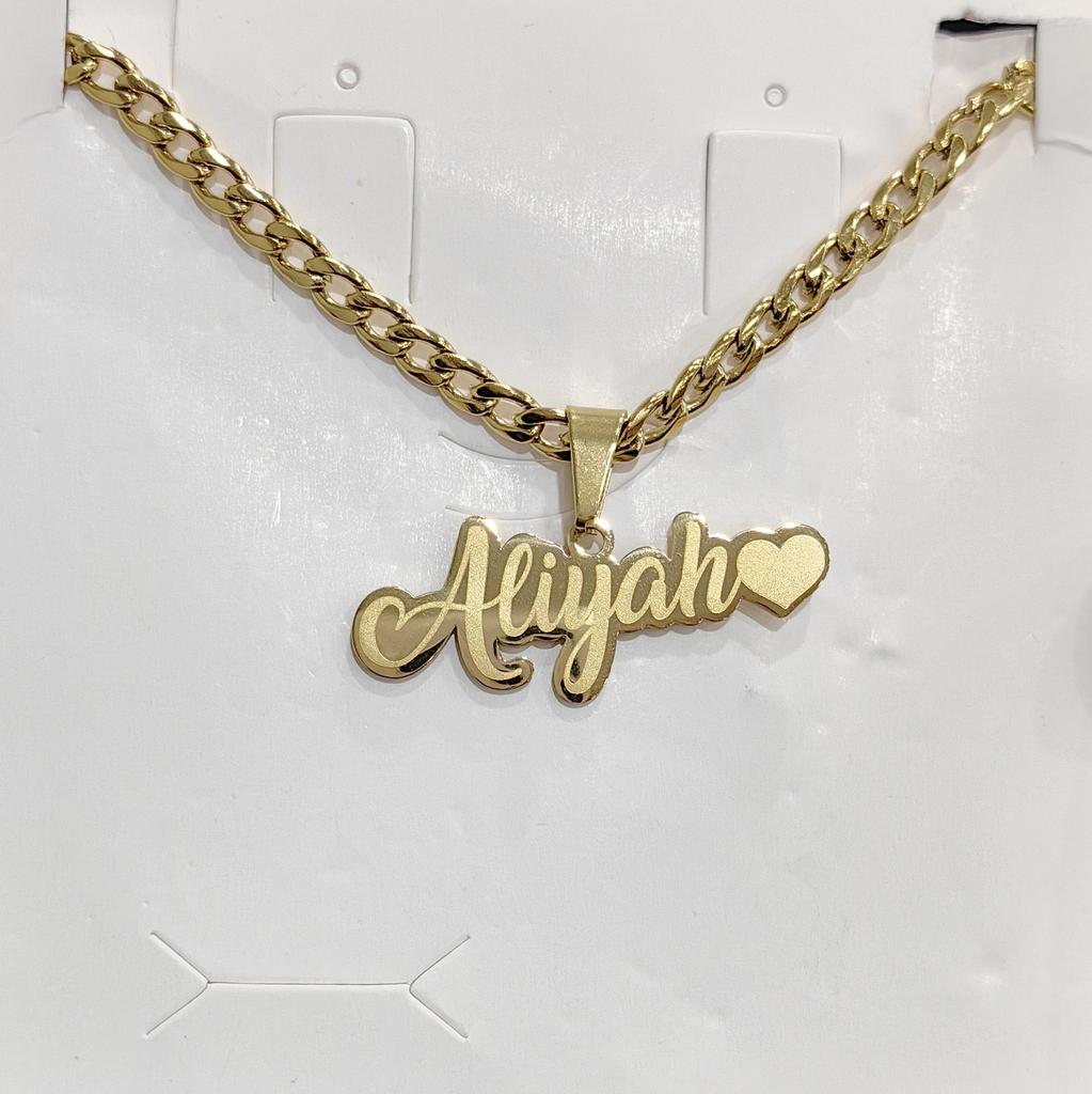 Atoztide Personalized Custom Engrave Name Necklace for Women Stainless Steel Butterfly Nameplate Choker Link Chain Jewelry Gifts