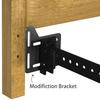 Universal Headboard Adapter 2 Pieces Heavy Duty Metal Adapter With Hardware Headboard Bed Frame Brackets For Wall Sleep Cave