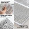 10pcs Thickened Steel Wire Cleaning Cloth Non-Scratch Double-layer Iron Microfiber Mesh Dishrag Washing Pot Rags Kitchen Towels
