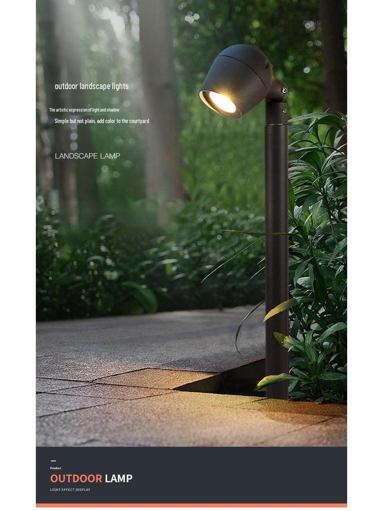 Waterproof LED Outdoor Tree Spotlights for Garden, Courtyard, and Villa with Lawn Ground Spike Installation.