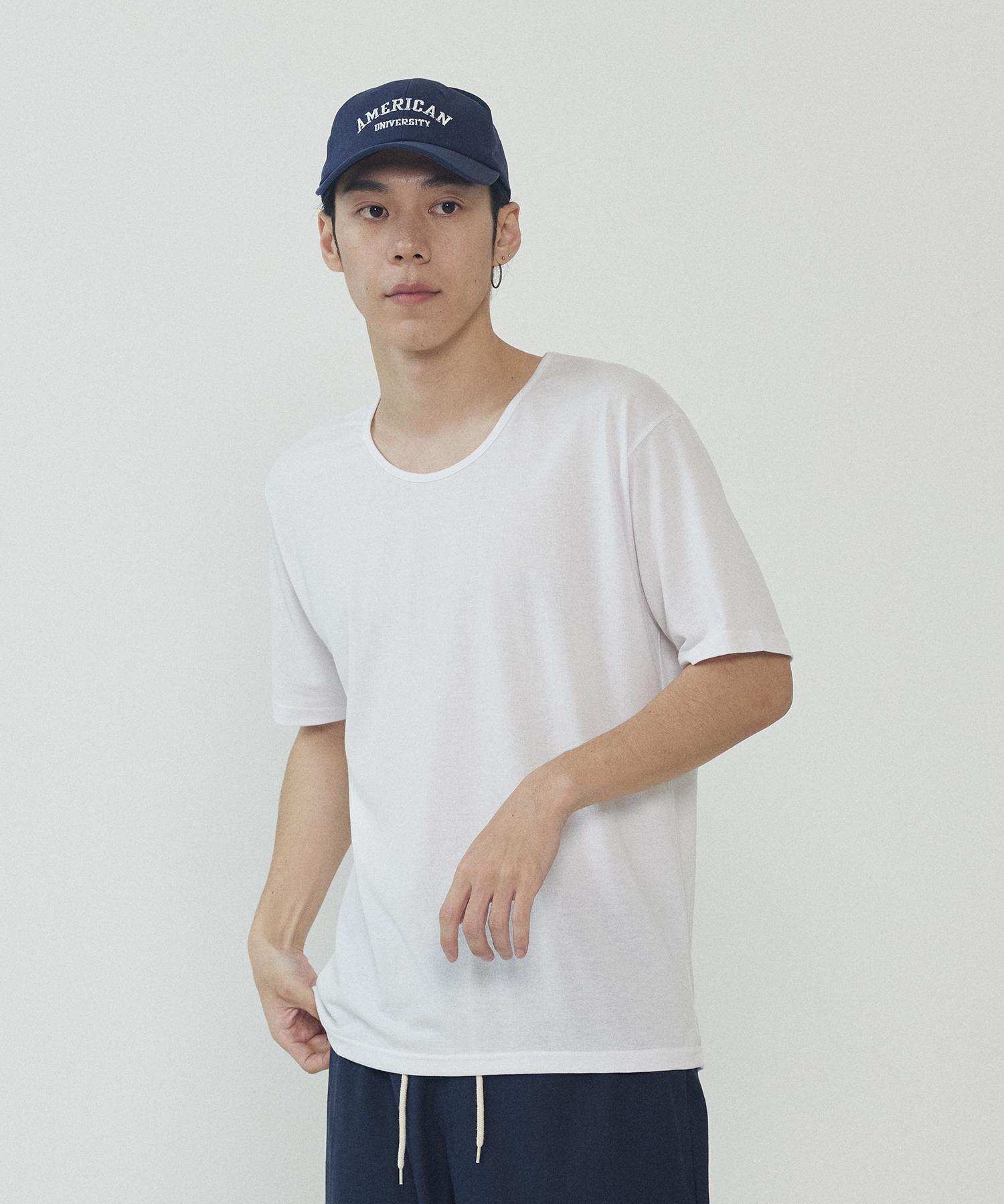 Analog Mood Crew Neck Short Sleeve T-Shirt (White) Free