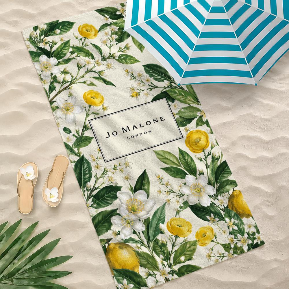 Brand Jo Malone London Towel Microfiber Beach Towel Quick Dry Absorbent Soft for Swimming Yoga Resort Travel Camping