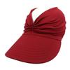 Frühlings- und Sommer-Strand-Sonnenhut für Damen Neuer Damen-Outdoor-Sport-Visierhut mit leerer Krone Sonnenschutz-Visier