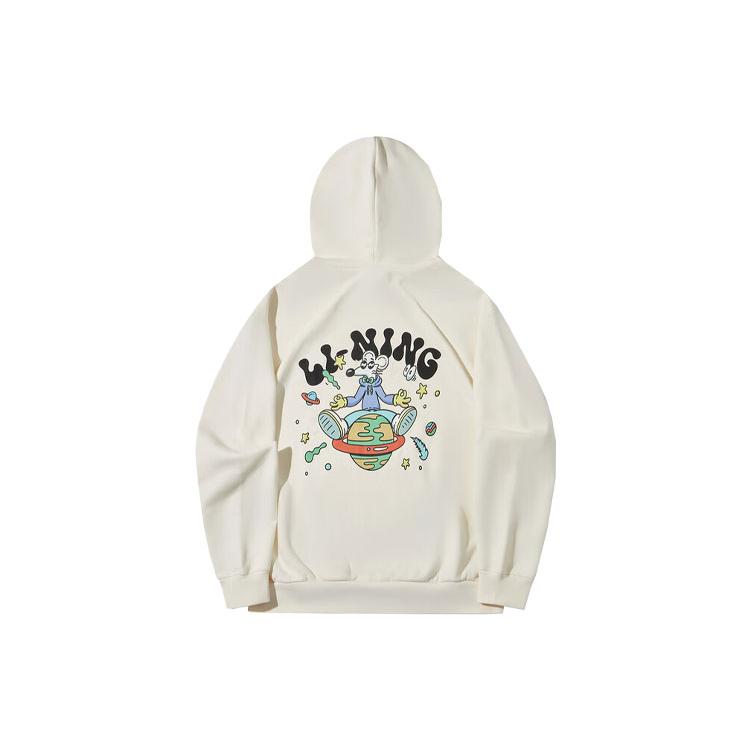 Li Ning x Steven Harrington Skateboard Collection Sweatshirt Men s Ecru AWDTD07-4 XXL