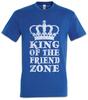 King Of The Friend Zone T-Shirt Mens Womens Tees Top End Zone Friendship Pays Off Fun Single Forever