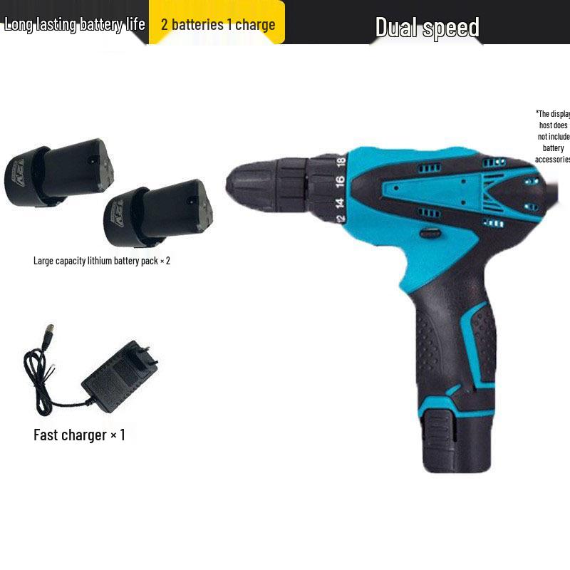 12V High-Power Cordless Dual-Use Lithium Drill & Electric Screwdriver