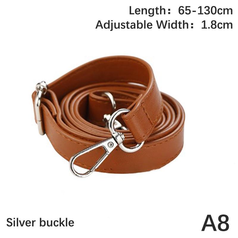 Pu Leather Shoulder Strap Crossbody Bag Strap 130Cm Long Double-Layer